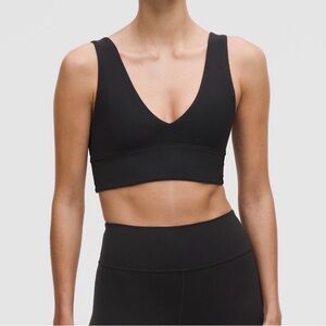 lululemon athletica Rainforest Green Deep V Sports Bra